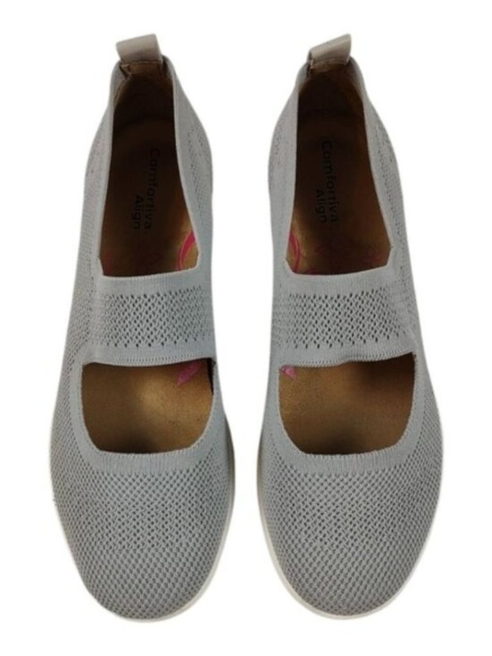 Comfortiva Align Carlene Gray Mesh Slip-On Mary Jane Shoes 10M